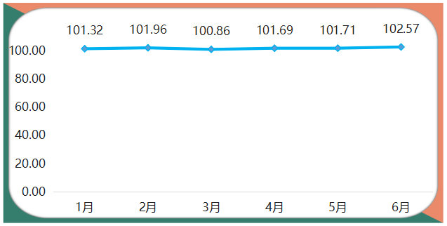 上半年箱包产品价格指数稳中有升(图1)